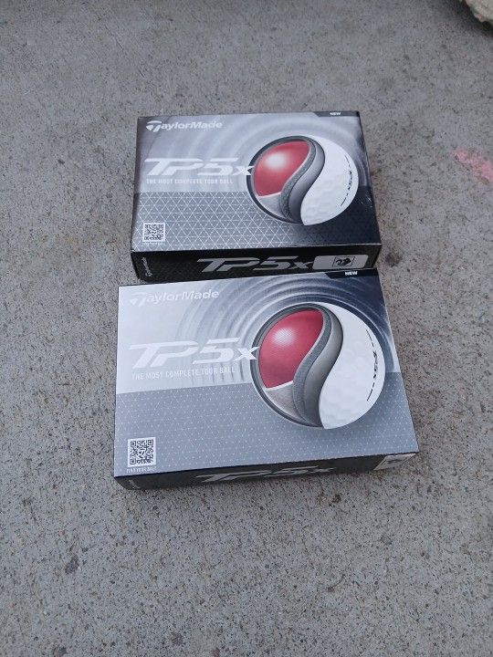 2 Boxes Of TaylorMade TP5x Golf Balls