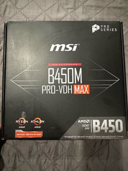 MSI B450M PRO-VDH MAX AMD Motherboard