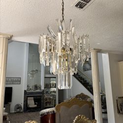 Vintage Glass Chandelier