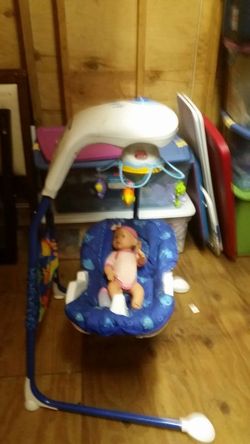 Baby swing...works...needs batteries