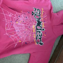 pink spyder hoodie 