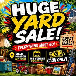 Yard sale! Saturday 8/8, 7am - NOON (3387 shining star ln, Corona)