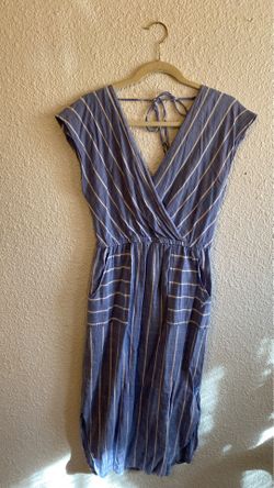 Cotton Blue and White Dress Size M