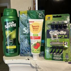  Jabon Body Wash Y Rastrillos Pasta 