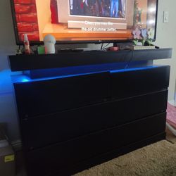 Black Dresser Led