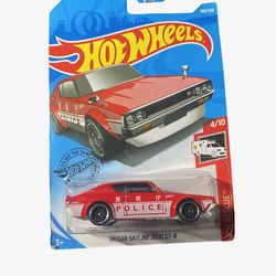 Hot Wheels Nissan Skyline 2000 GT-R Police – New