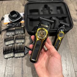 Professional Electric Hair Clippers Set