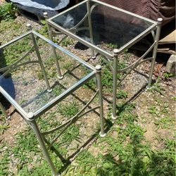 2 Wrought Iron Tables 