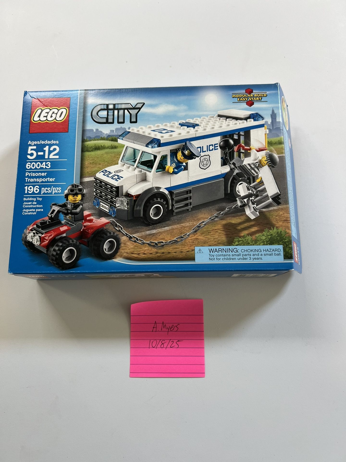 LEGO City 60043 Prisoner Transport