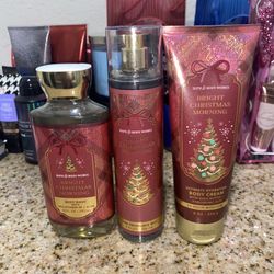 Bright Christmas Morning Bath & Body Works Set “ Christmas Limited Edition”
