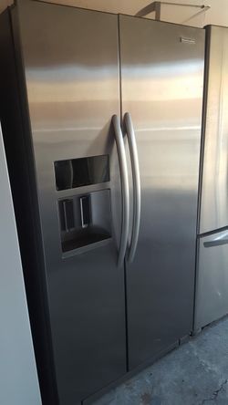 refrigerator brand Kicheaid measures 36 wide and 70 high 2 months warranty delivery and installation