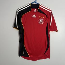 Germany National Team Jersey Mens Small Red Adidas 2006 2007 2008 Football