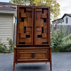 Mid Century Modern Armoire/Tall chest Made in Canada