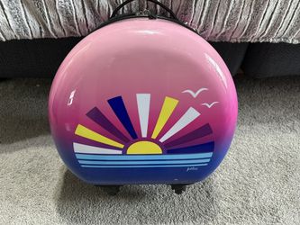 Justice Girls Ray of Sunshine Rolling Suitcase Luggage Carry-On Hard Shell