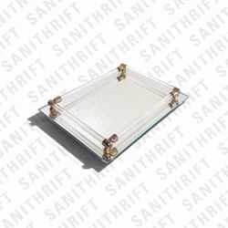 Mid Century Mirrored Glass Vanity Tray