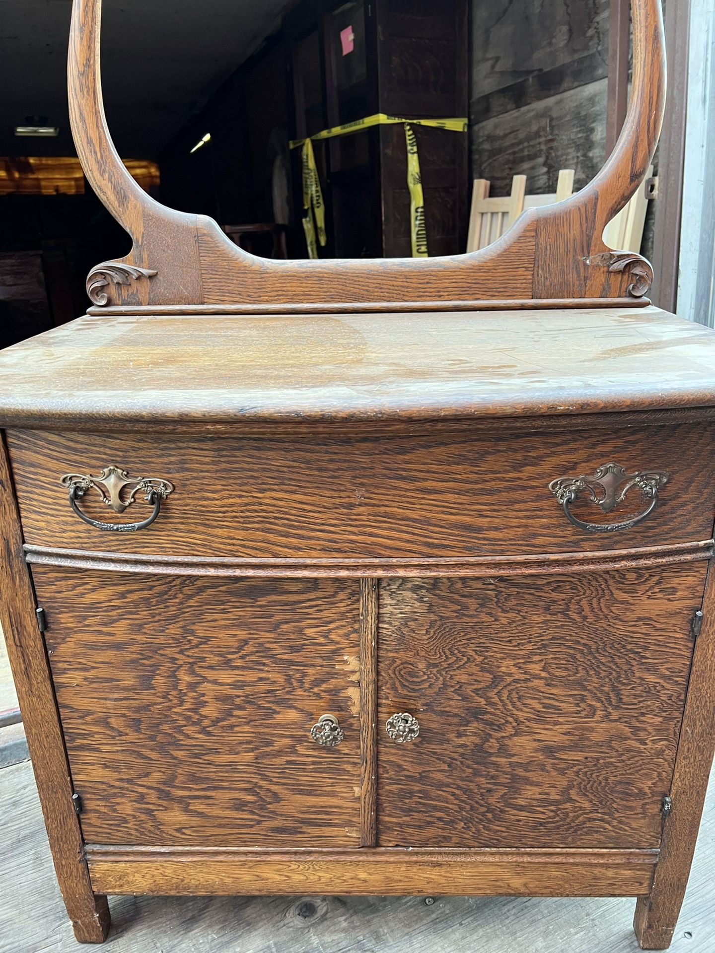 1910 Era Wash Stand Oak
