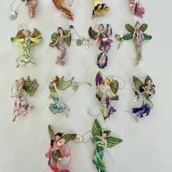 14 Ashton Drake "On the Wings of Light" Heirloom Ornaments Fairies   These Are Beautiful! 