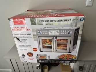 Emeril Lagasse Dual Zone 360 Air Fryer Oven Combo with French Door XL 25 - QT