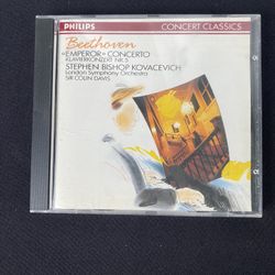 Beethoven Emperor Concerto Bishop Kovacevich / Sir Colin Davis 1990 Philips 422482-2 Classical CD Rare