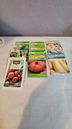 Collection Of Vegetable Seed Packets 11 In Total