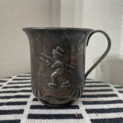 Vintage Stamped Silver Plate Children’s Cup