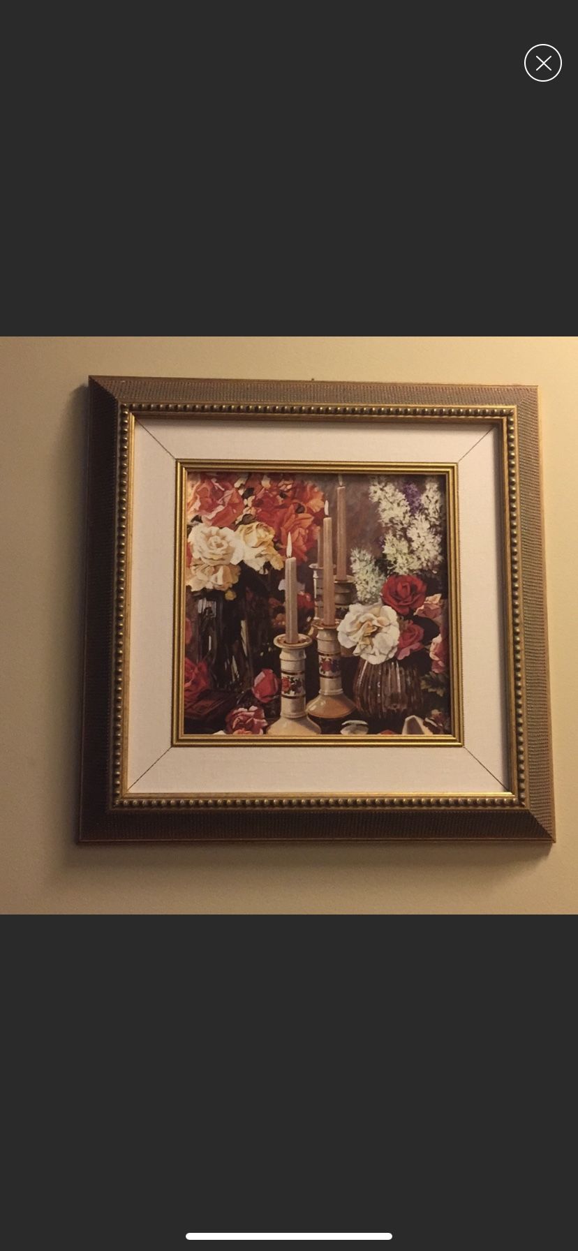 FRAMED CANVAS PORTRAIT SIZE 13” X 13”