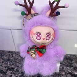 Custom Christmas reindeer Labubu