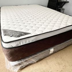 Brand New 13" Thick Pillow Top Mattress And Boxspring 