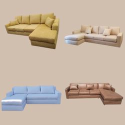 Brand NEW SECTIONAL COUCHES  Sofas CHAISE Lounge 