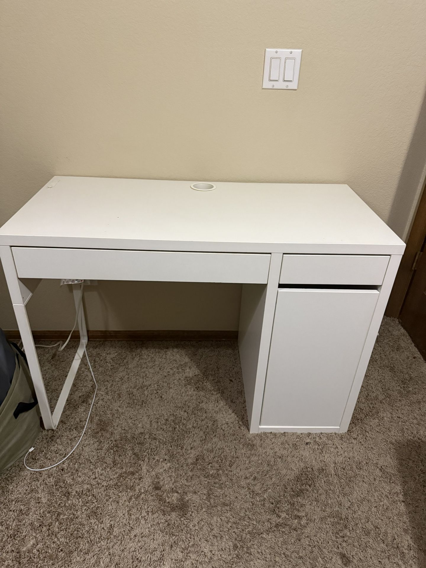 White desk