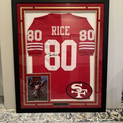 49ers Jerry Rice Signed Jersey-Price Drop! 