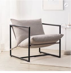 Modern Sling Accent Chairs x2
