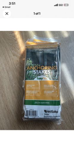 EasyFlex Dimex Nylon Landscape Edging Anchoring Stakes, 10 Count, 10-Inch Length