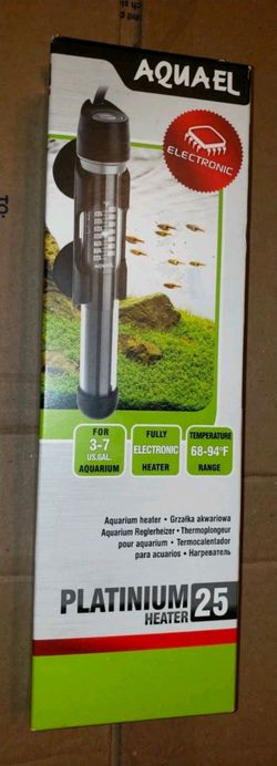 Aquael Platinum Heater is a 25W aquarium heater