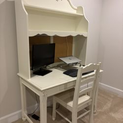 Desk With Chair and Bed Side Table
