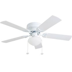 BRAND NEW..Prominence Home Alvina Traditional 42 Inch Ceiling Fan with Light, LED Flush Mount Ceilin