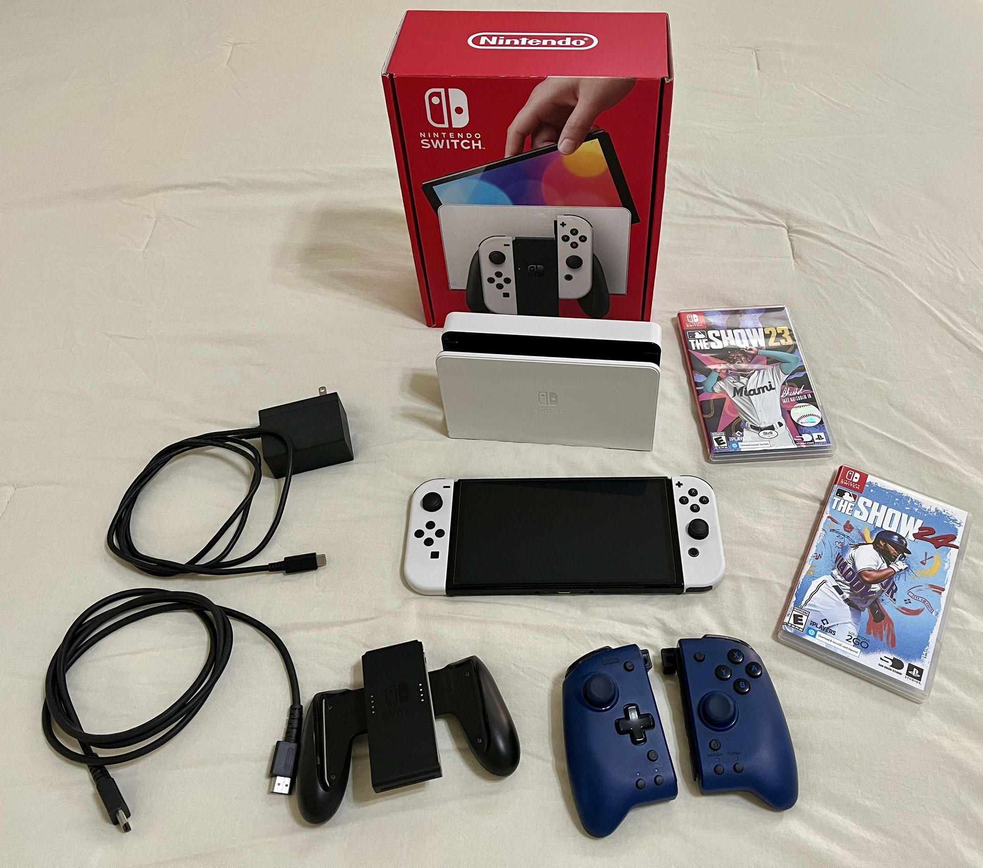 Nintendo Switch OLED with extras