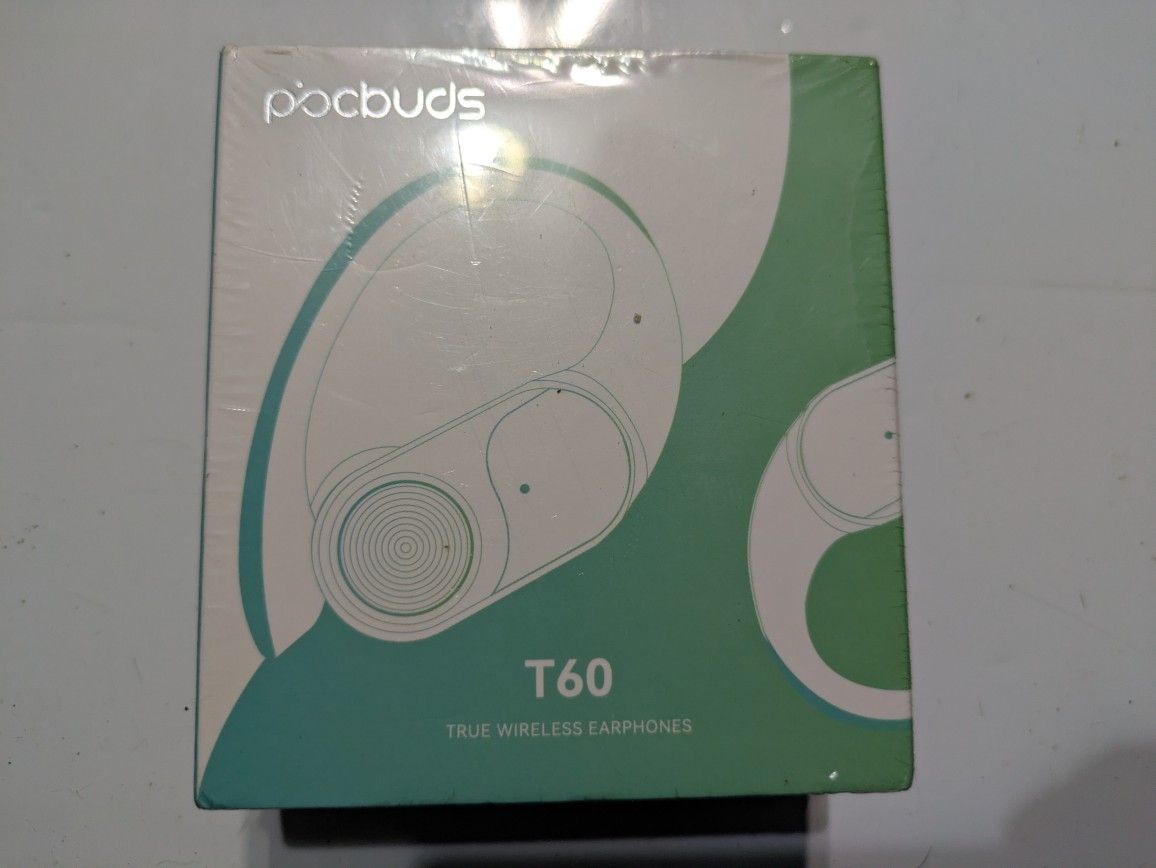 Brand New Bluetooth Earbuds + Charger Case, Factory Sealed