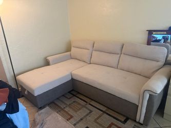 Pull out Sofa with Storage.