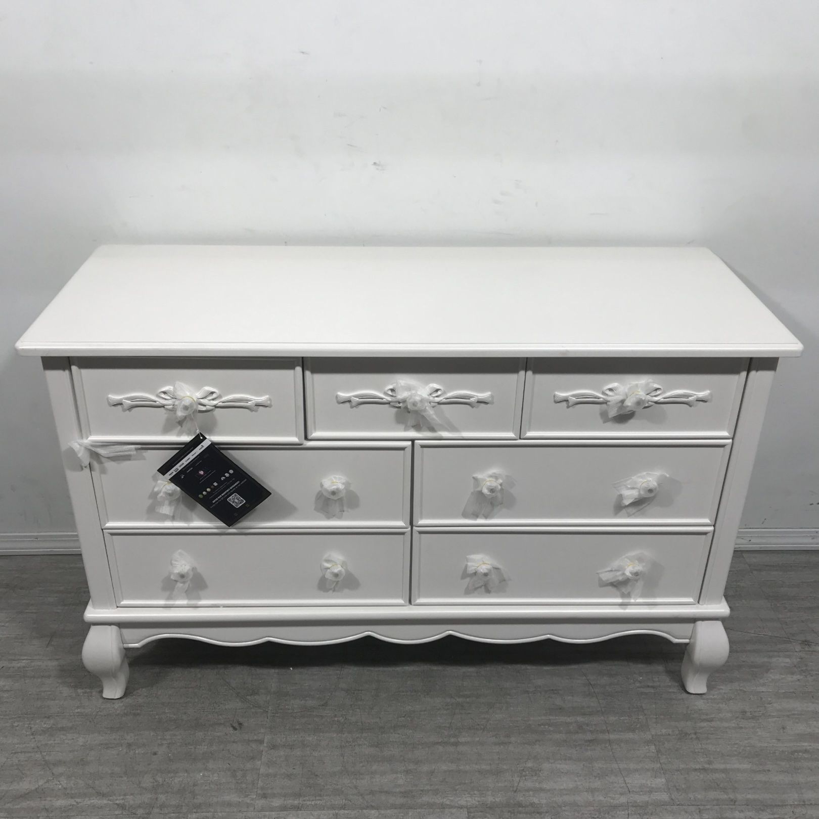 evolur aurora dresser grey Evolur Aurora 7-Drawer Double Dresser, Akoya Grey Pearl, Spacious Drawers