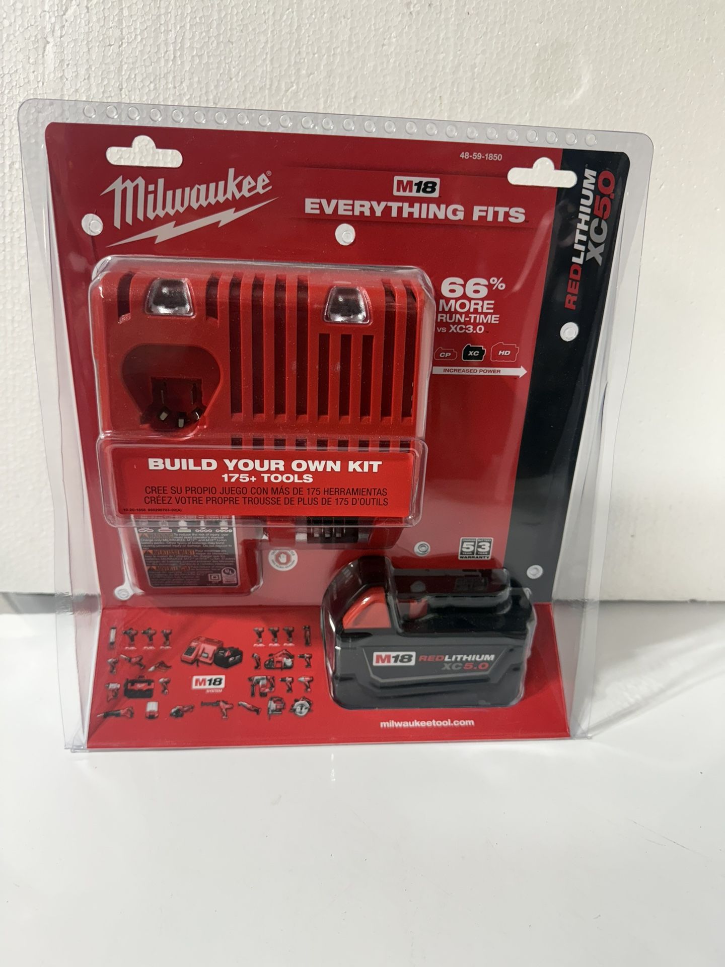 Milwaukee Xc 5.0 Battery Pack And Charger