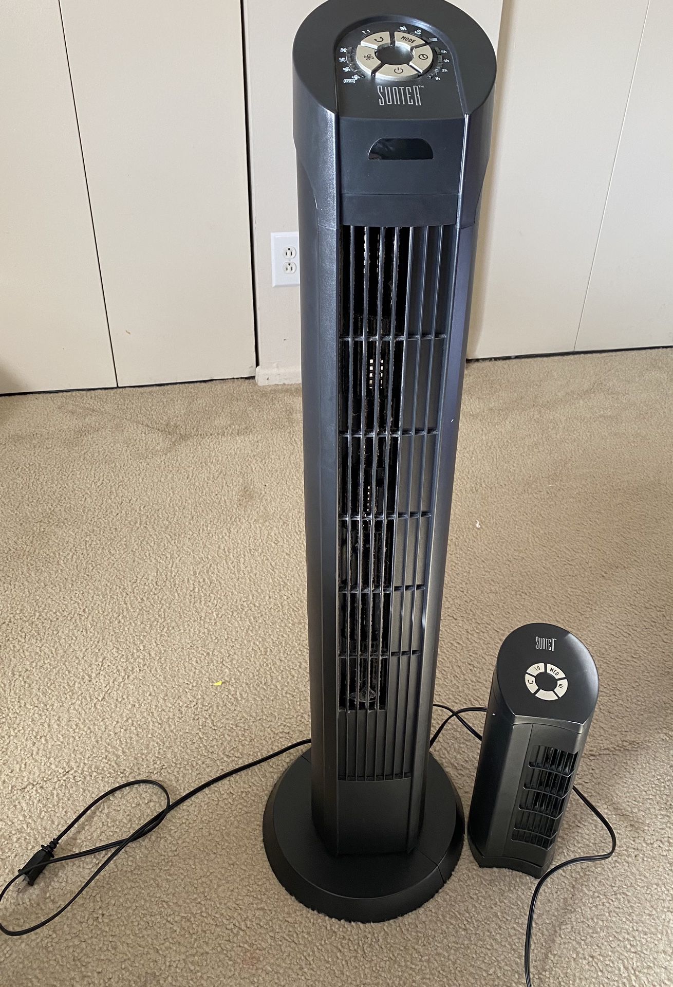 (Must Go By Tomorrow)Sunter 32” Oscillating Tower Fan Duo