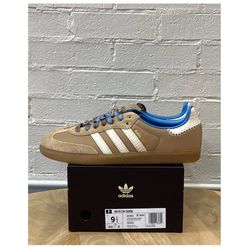 ADIDAS  WALES BONNER X SAMBA NYLON ‘DESERT WHITE’ — SIZE 9.5m