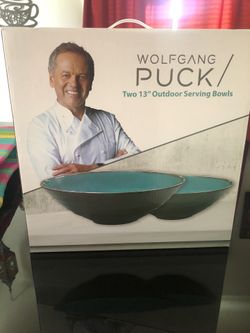 Two Wolfgang Puck Serving Bowls 13 “