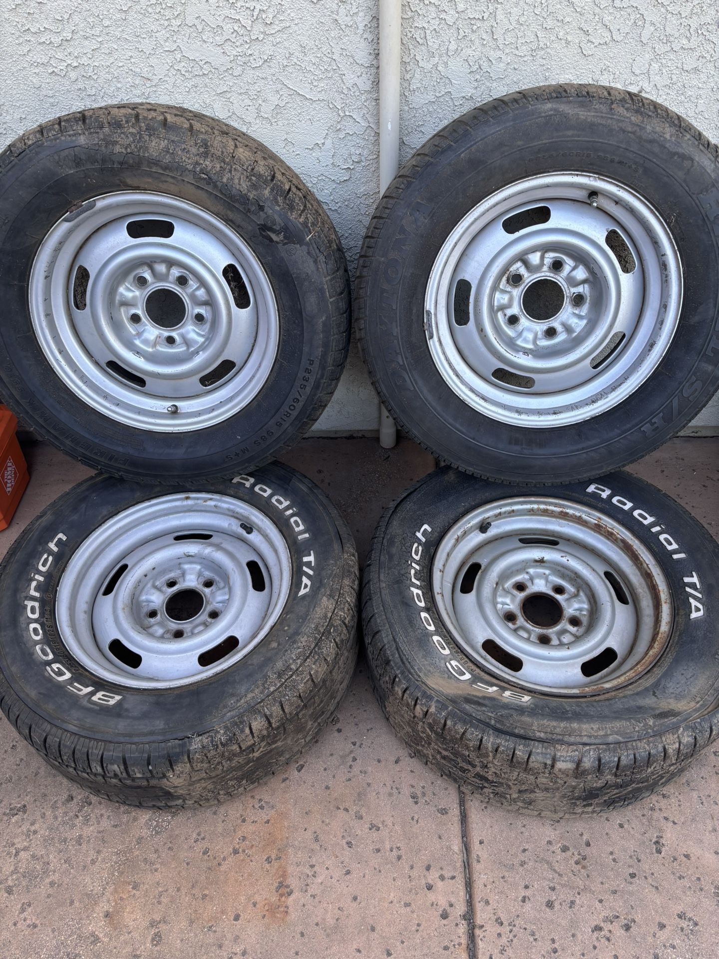 Original Set of 4 Chevy Rally Rims 15 x 7 Chevelle Camaro Nova for Sale ...