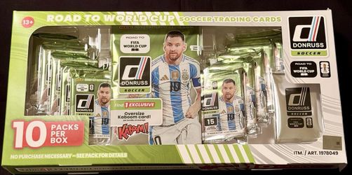 Panini Donruss Road to FIFA World Cup Soccer Trading Cards Box