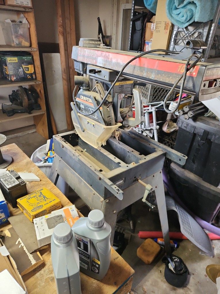 Free Craftsman 10 inch radial arm saw