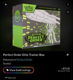 Pokémon Perfect Order Elite Trainer Box