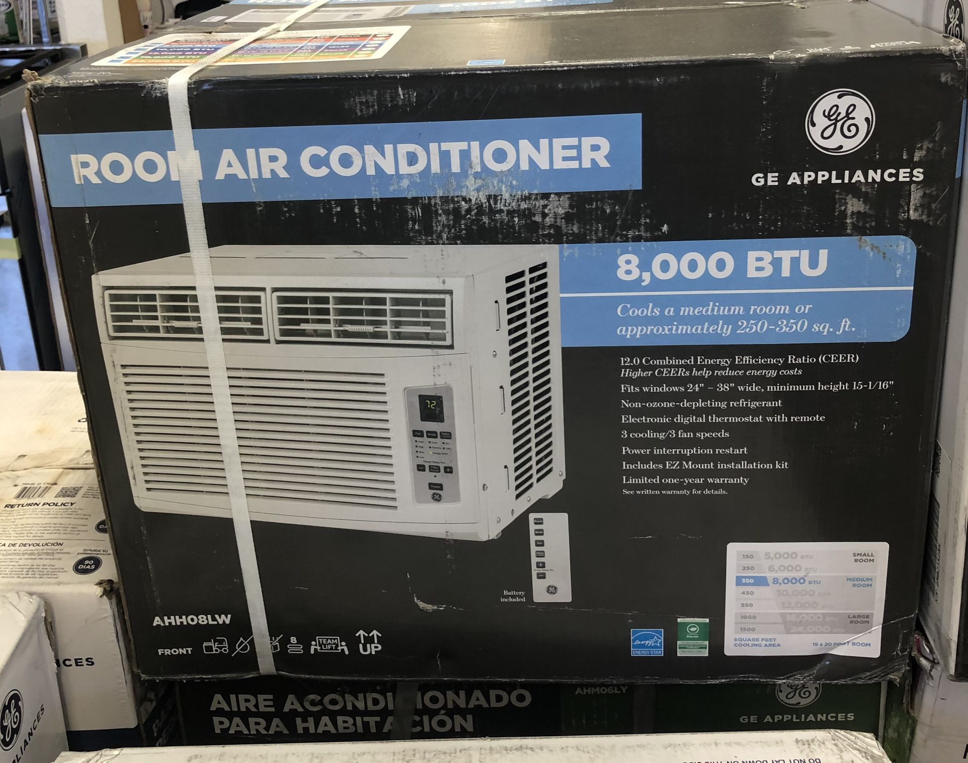 GE Window Air Conditioner With Remote Control Cooling