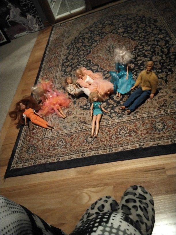 4 Barbies, 1 Skipper & 1 Ken